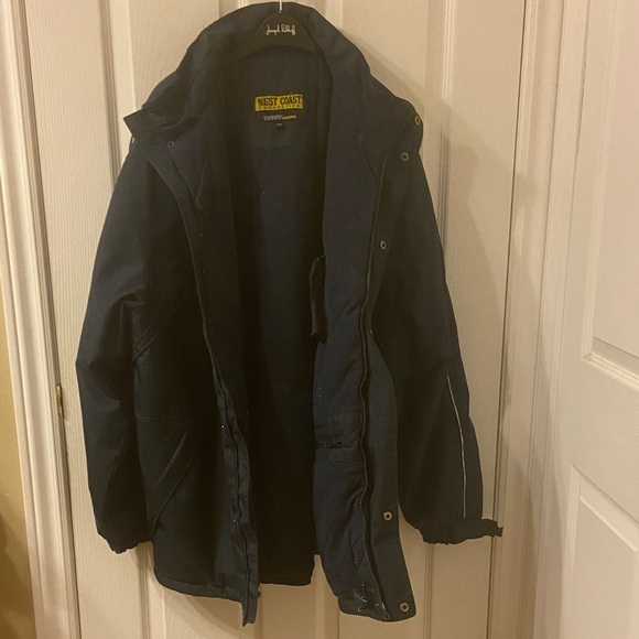 Men's Navy Performance Jacket - Picture 4 of 5